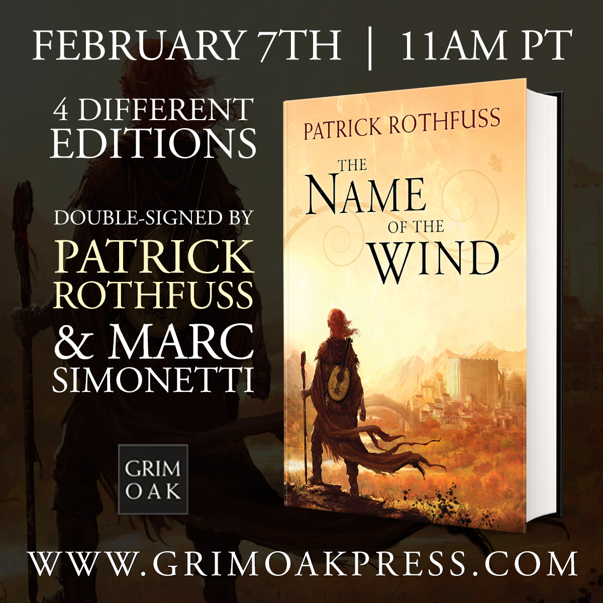 Patrick Rothfuss – Grim Oak Press